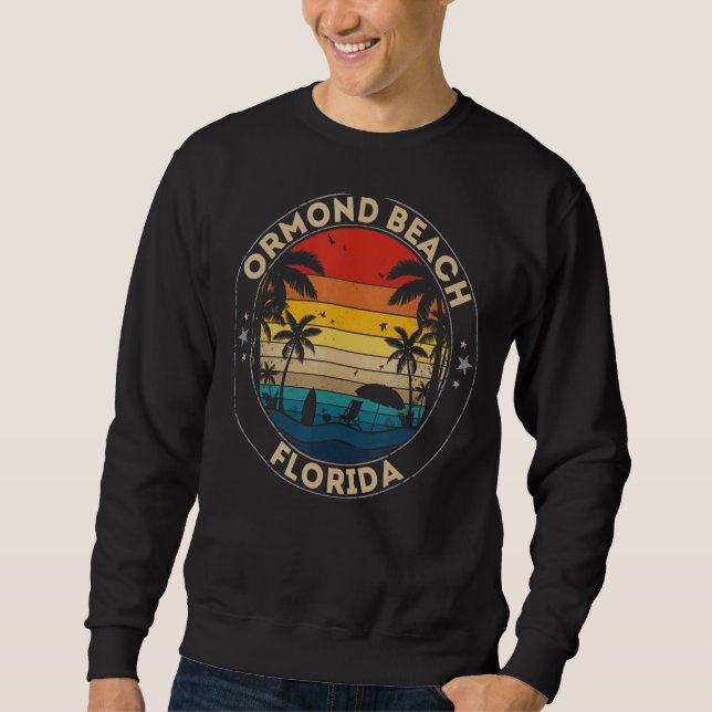 Ormond Beach Souvenir Florida Reminder Lång Ärmad Tröja (Framsida)