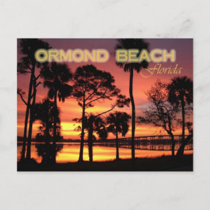 Ormond Beach sunset, Florida Vykort