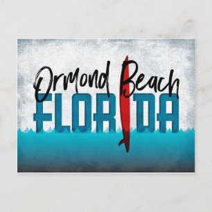 Ormond Beach vykort Florida Surfbräda