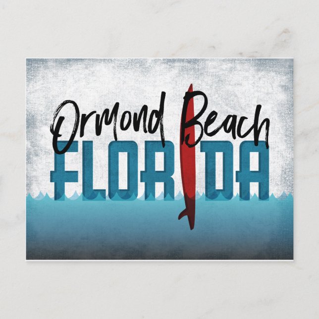 Ormond Beach vykort Florida Surfbräda (Framsida)