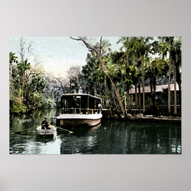 Ormond, Florida Tourist Excursion Boat Poster (Framsidan)
