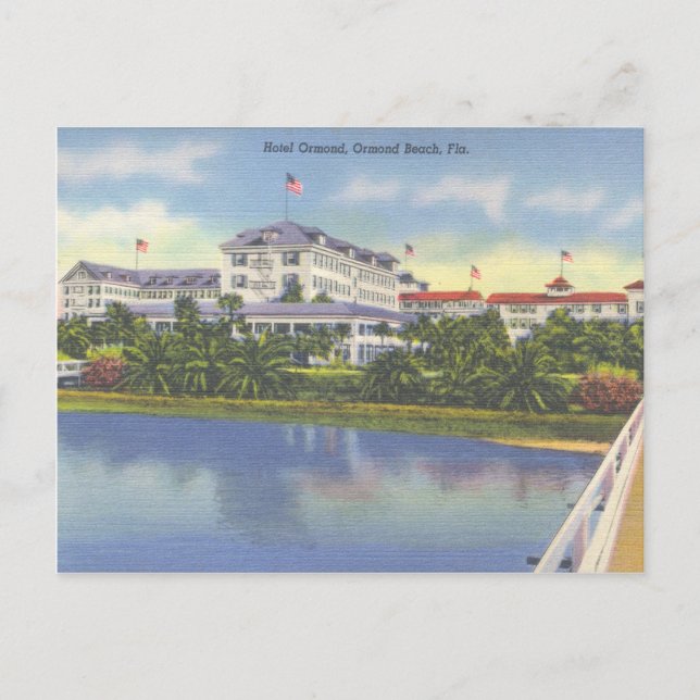 Ormond Hotel vintage Florida Vykort (Framsida)