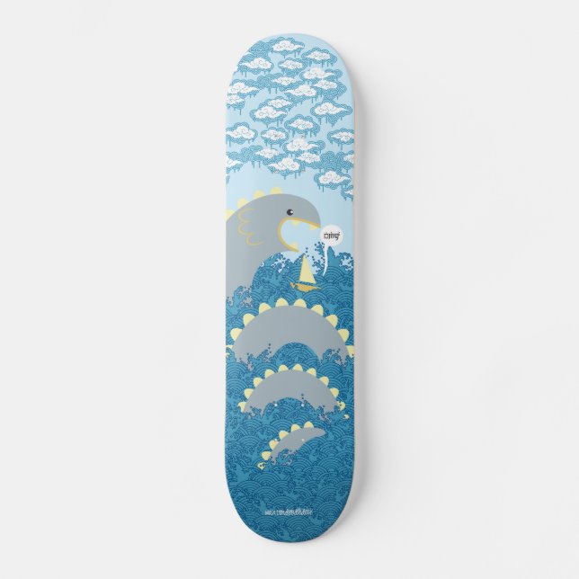 ormöverrrakning skateboard bräda 20,5 cm (Framsida)