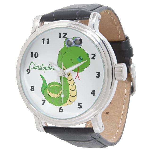 Ormpersonlig design armbandsur (Vinklad)