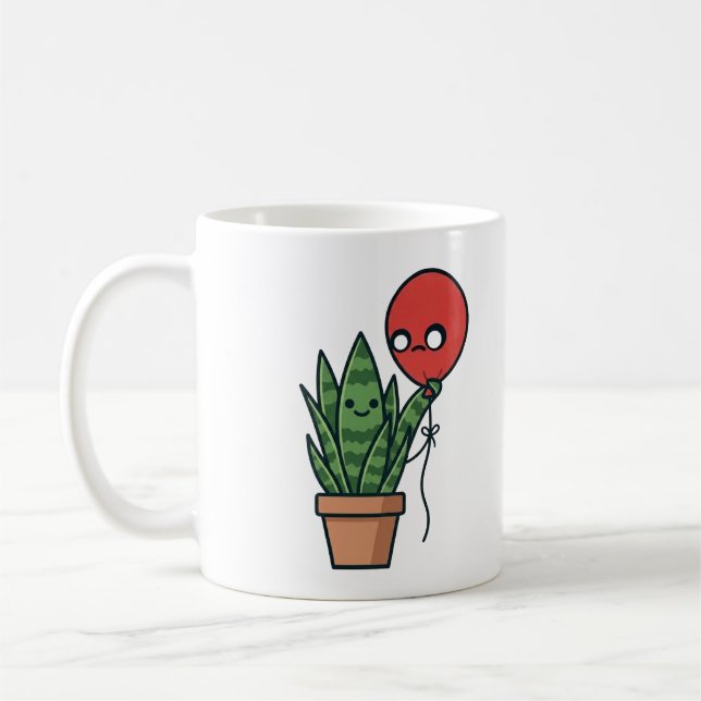 Ormplante- och ballongmugg kaffemugg (Vänster)