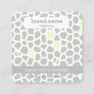 Ormskal Grått Handgjorda judiska Visningar Fyrkantigt Visitkort