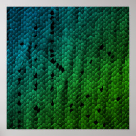 Ormskinn, konsttryckning på djur poster