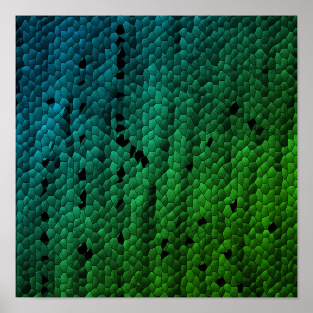 Ormskinn, konsttryckning på djur poster (Framsidan)