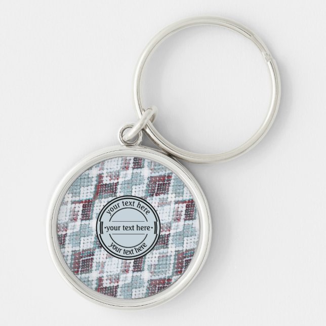 Ormskinn, python, Anaconda, hud, reptil. Rund Silverfärgad Nyckelring (Framsidan)