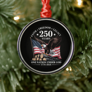 Örn 250-årsjubileum USA Julgransprydnad Metall