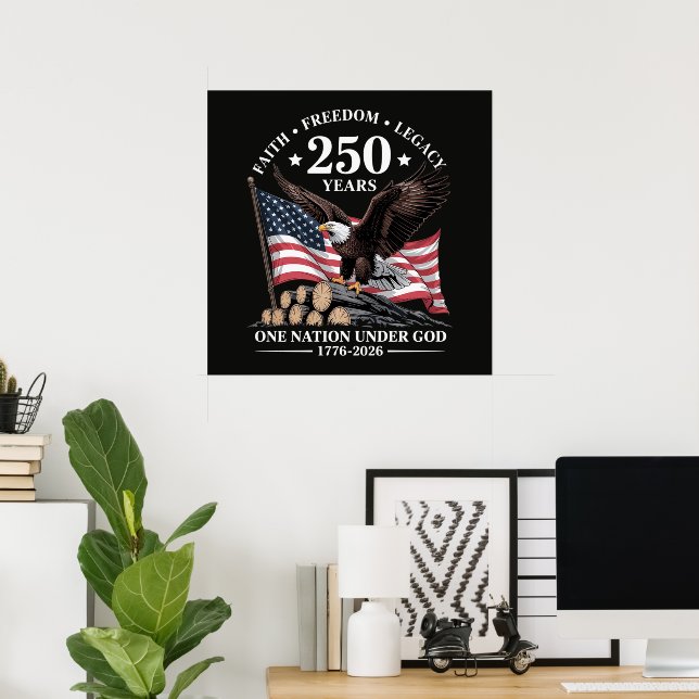 Örn 250-årsjubileum USA Poster (Hemmakontoret)