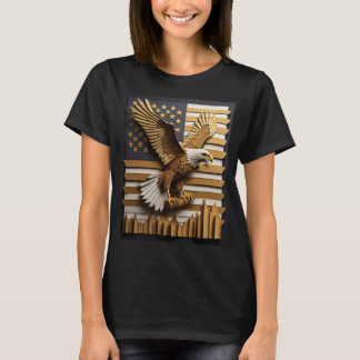 Örn 3D Papperskonst Design T-shirt