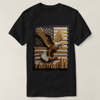 Örn 3D Papperskonst Design T-shirt