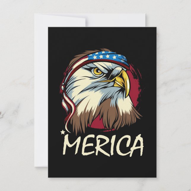 Örn 4:e Juli Amerikansk Inbjudningar (Framsida)