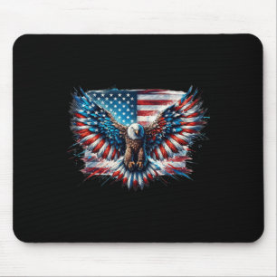Örn 4:e juli Amerikanska Flagga Patriotic Fre Musmatta