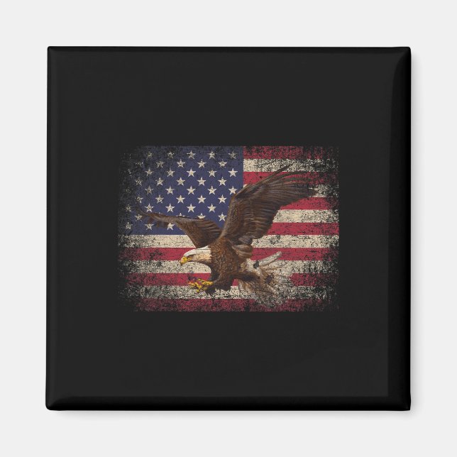 Örn 4:e juli julklapp amerikanska Fla Magnet (Framsidan)
