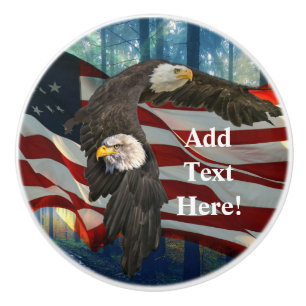Örn American Flagga Knopp