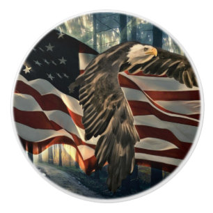 örn American Flagga Land Road Knopp