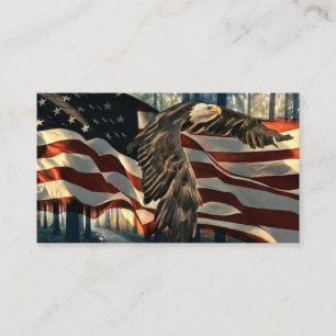 Örn American Flagga Land Road Placeringskort