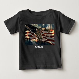 Örn American Flagga Land Road T Shirt