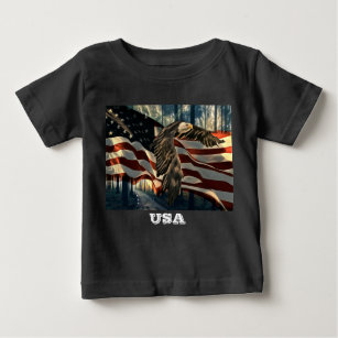 Örn American Flagga Land Road T Shirt