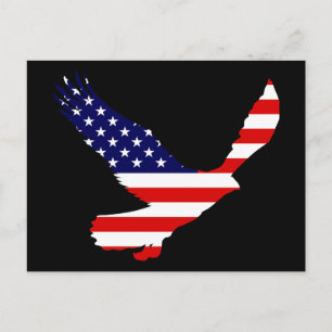 Örn American Flagga Vykort