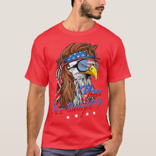 Örn American Flagga You Free i kväll Lycklig 4t T Shirt