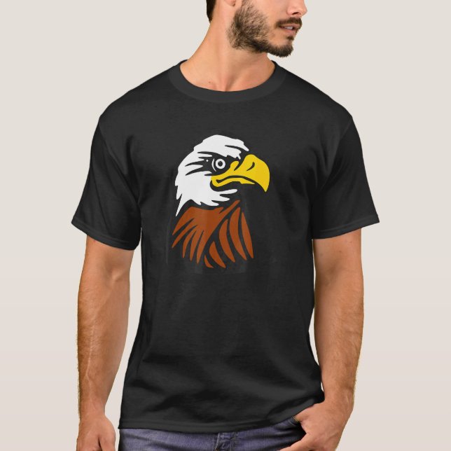 Örn American Usa Patriotic T Shirt (Framsida)