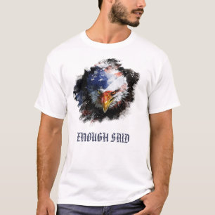 *~* Örn - Amerikanska USA flagga-Rött vitt blåt T Shirt