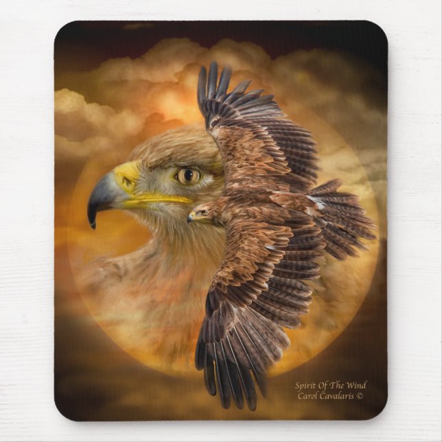 Örn-Ande av vindkonsten Mousepad Musmatta (Framsidan)