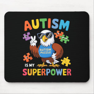 Örn Autism Är Min Superkraft Acceptera Stöd Kärlek Musmatta