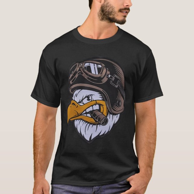 Örn Biker T Shirt (Framsida)