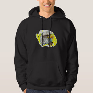 Örn Bird Avian Ornithology Photo Art Hoodie