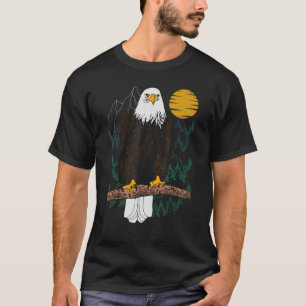 örn Bird Motif Animal American Imprint Eagl T Shirt