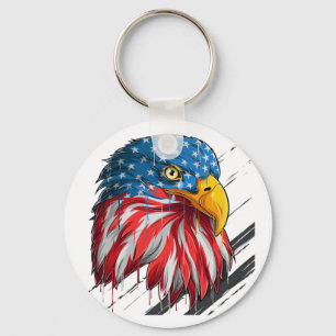 Örn Bird USA flagga Gråtande symbol Nyckelring