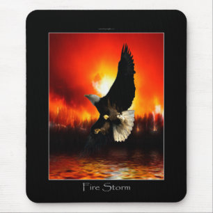 Örn & Burning Forest Fire Mousepad Musmatta