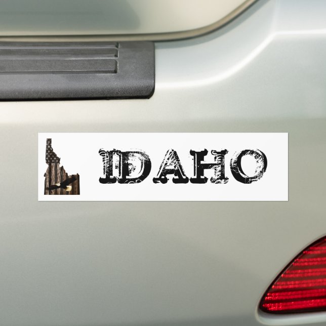 ÖRN BURNT WOOD - IDAHO PATRIOT BLK BILDEKAL (På Bil)