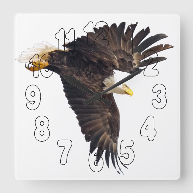 Örn Dive Fyrkantig Klocka (Framsida)