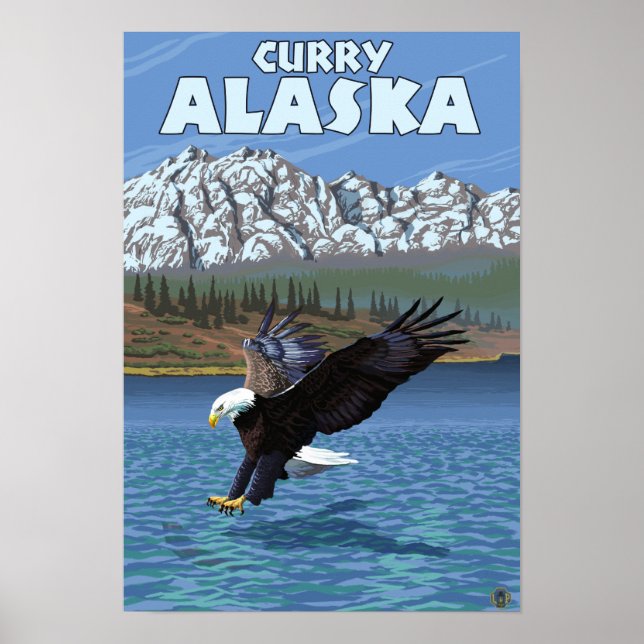 Örn Diving - Curry, Alaska Poster (Framsidan)