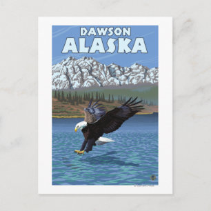 örn Diving - Dawson, Alaska Vykort