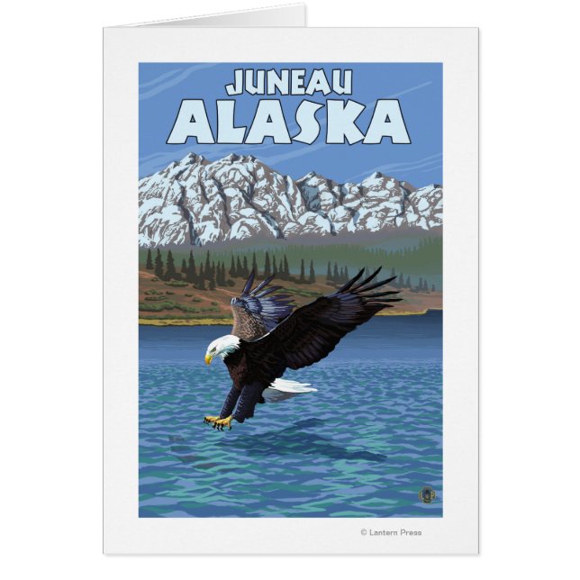 Örn Diving - Juneau, Alaska Hälsningskort (Framsidan)