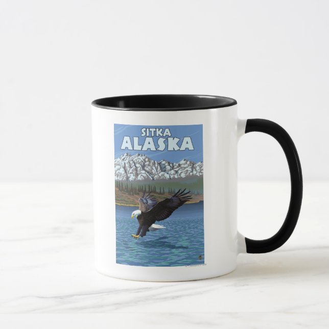 Örn Diving - Sitka, Alaska Mugg (Höger)