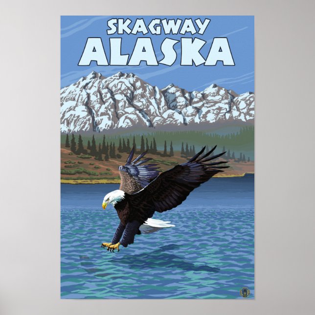 Örn Diving - Skagway, Alaska Poster (Framsidan)