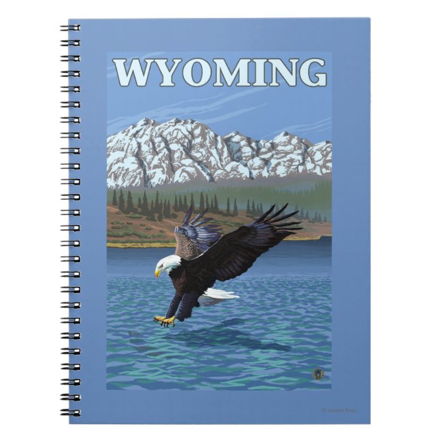 Örn Diving - Wyoming Anteckningsbok Med Spiral (Framsidan)