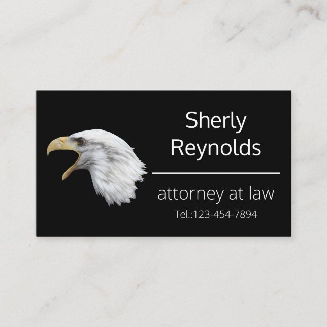 Örn elegant anpassade visitkort (Framsida)