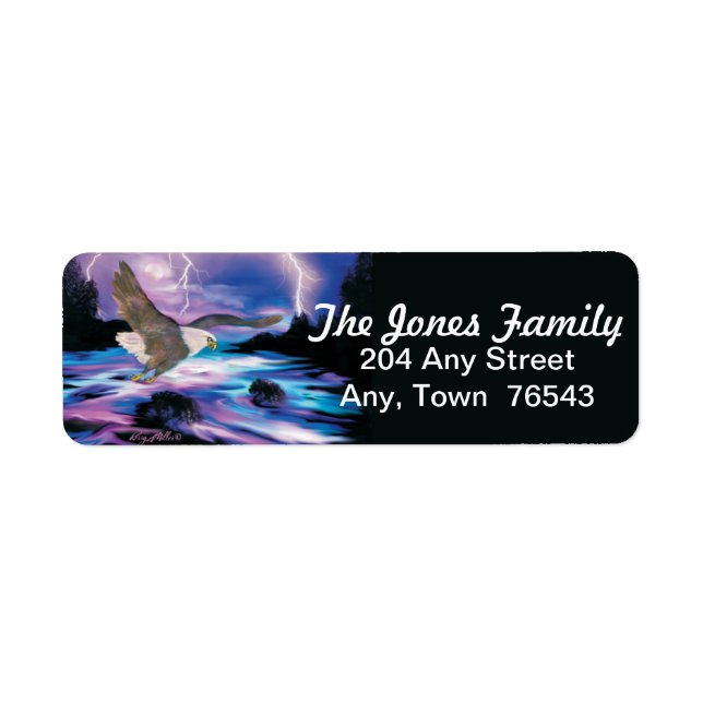Örn-etikett Returadress Etikett (Framsidan)