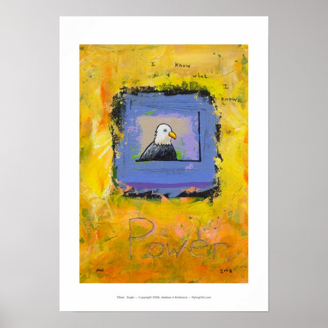 Örn färgstarka moderna konstnärer i modern konst poster (Framsidan)