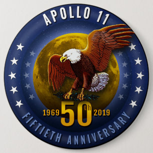 Örn för Apollo 11 50th årsdagStarfield måne - Knapp