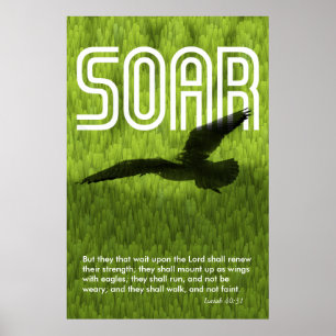 Örn för Verse för Isaiah 40:31bibel Poster