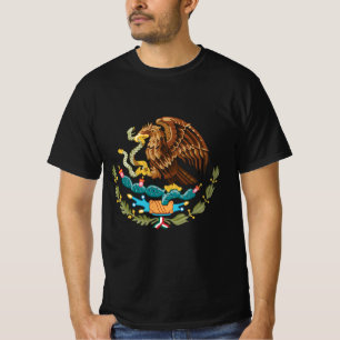Örn från mexikanska flaggan t shirt